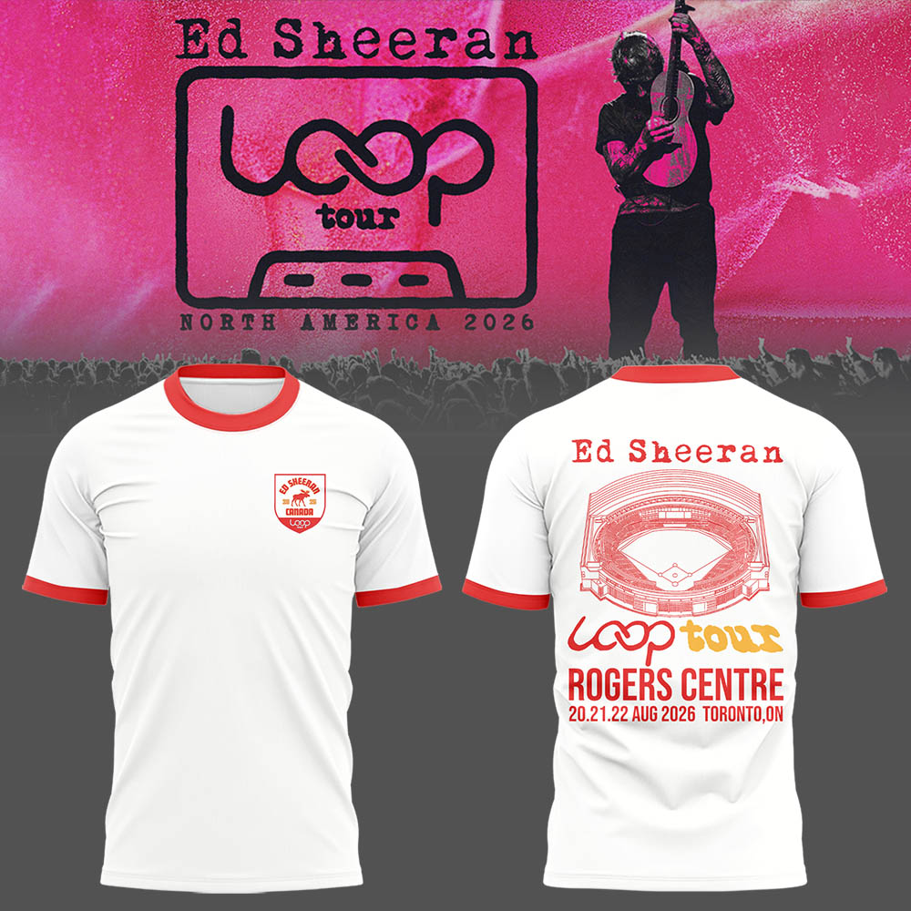 Ed “North American Loop Tour 2026” at Rogers Centre,ON 🎸➕✖️➗ Shirt