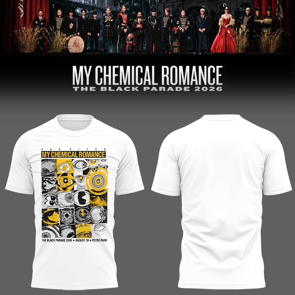 Limited Edition MCR Long Live The Black Parade Tour US 2026 At Petco Park Tshirt