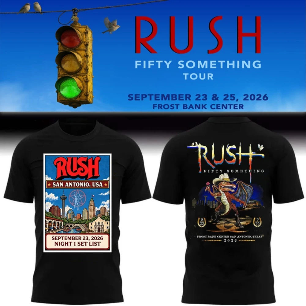Rush San Antonio, USA Night 1 Set List September 23, 2026 Tshirt