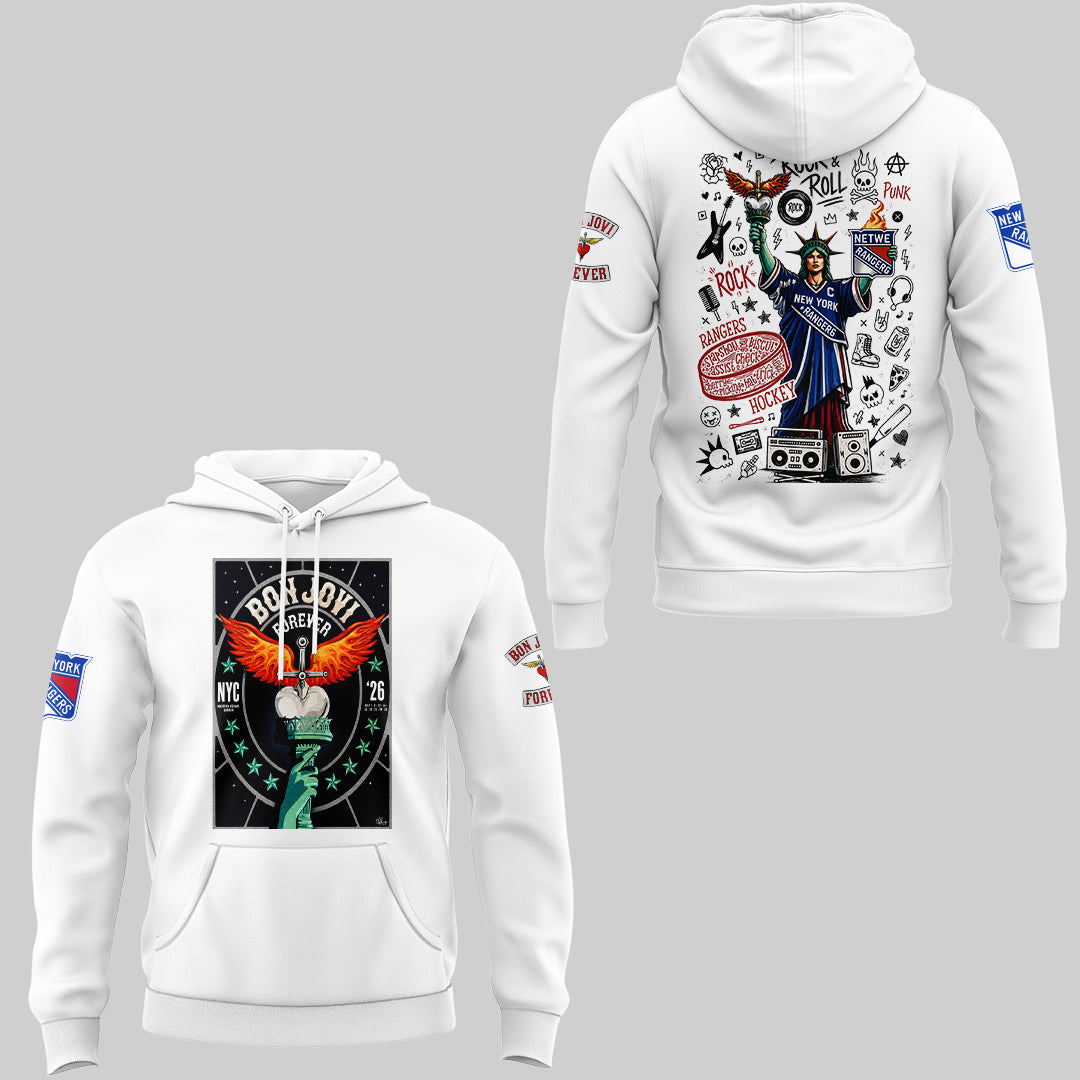 Limited Edition Bon Jovi Forever Tour 2026 Hoodie-ND07202615