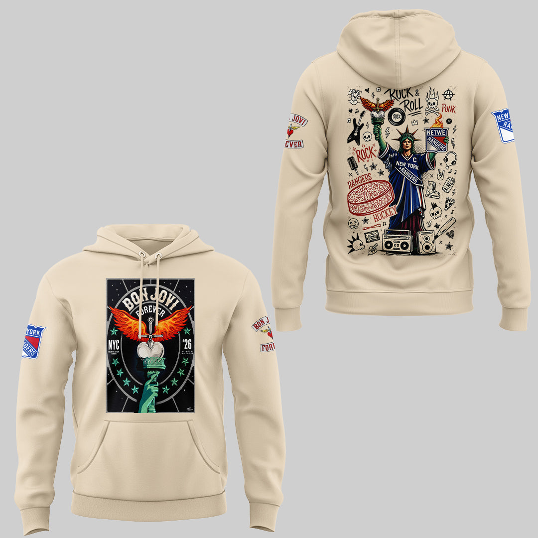 Limited Edition Bon Jovi Forever Tour 2026 Hoodie-ND07202618