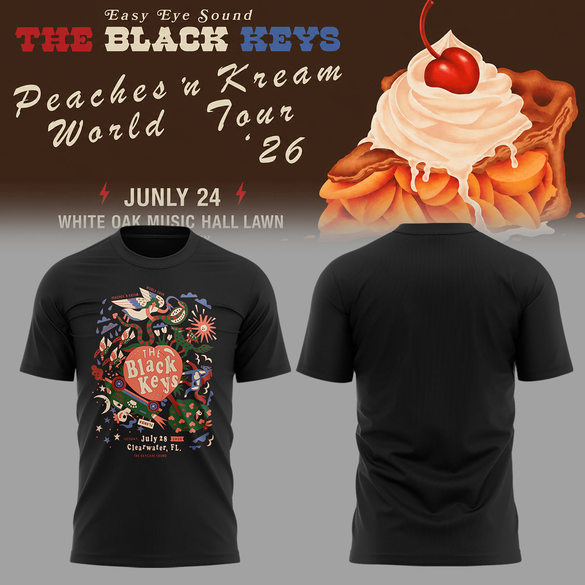 Limited Edition The Black Keys Tour 2026 Tshirt