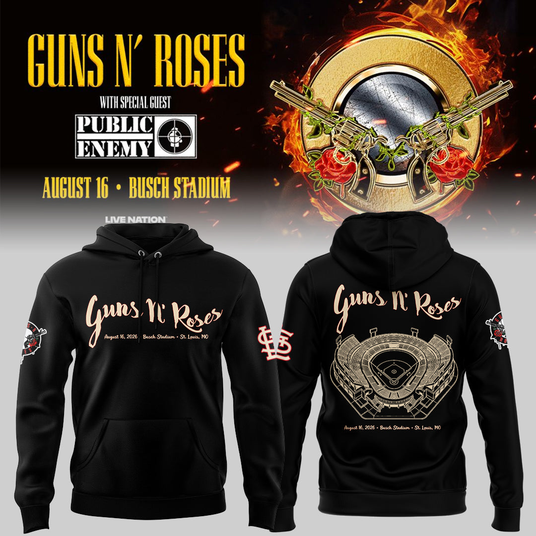 Limited Edition Guns N' Roses x St. Louis Cardinals Hoodie