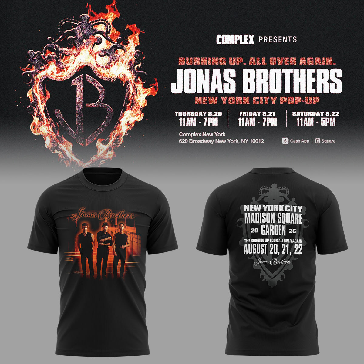 Limited Edition “The Burning Up Tour: All Over Again” 2026 Tshirt