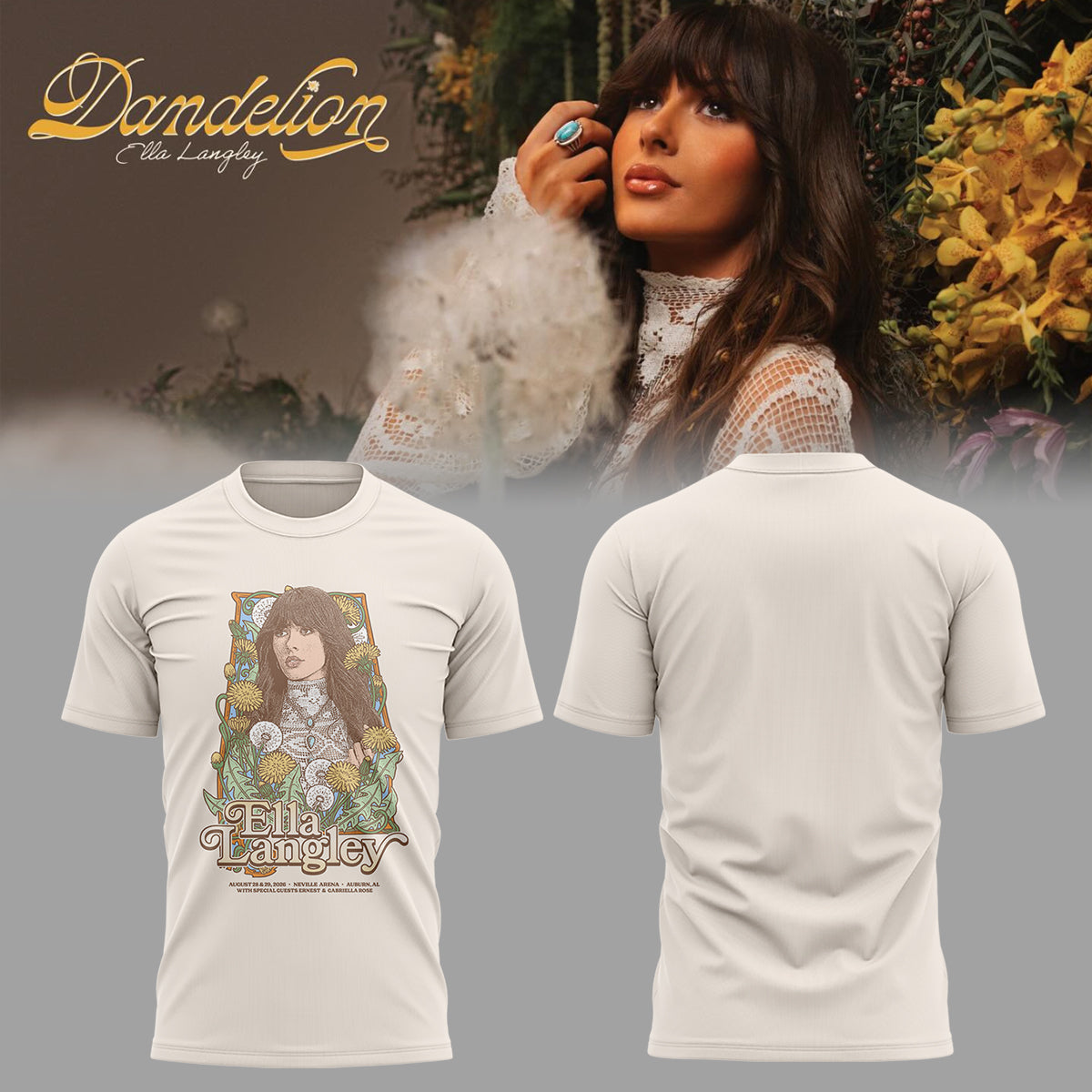 Limited Edition Ella Langley Dandelion Tour 2026 Shirt