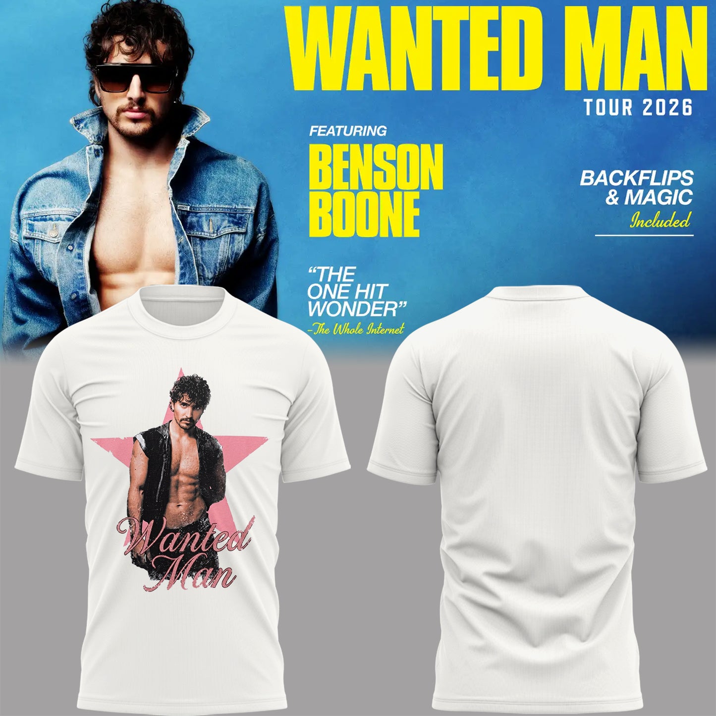 Limited Edition Wanted Man Tour 2026 Shirt