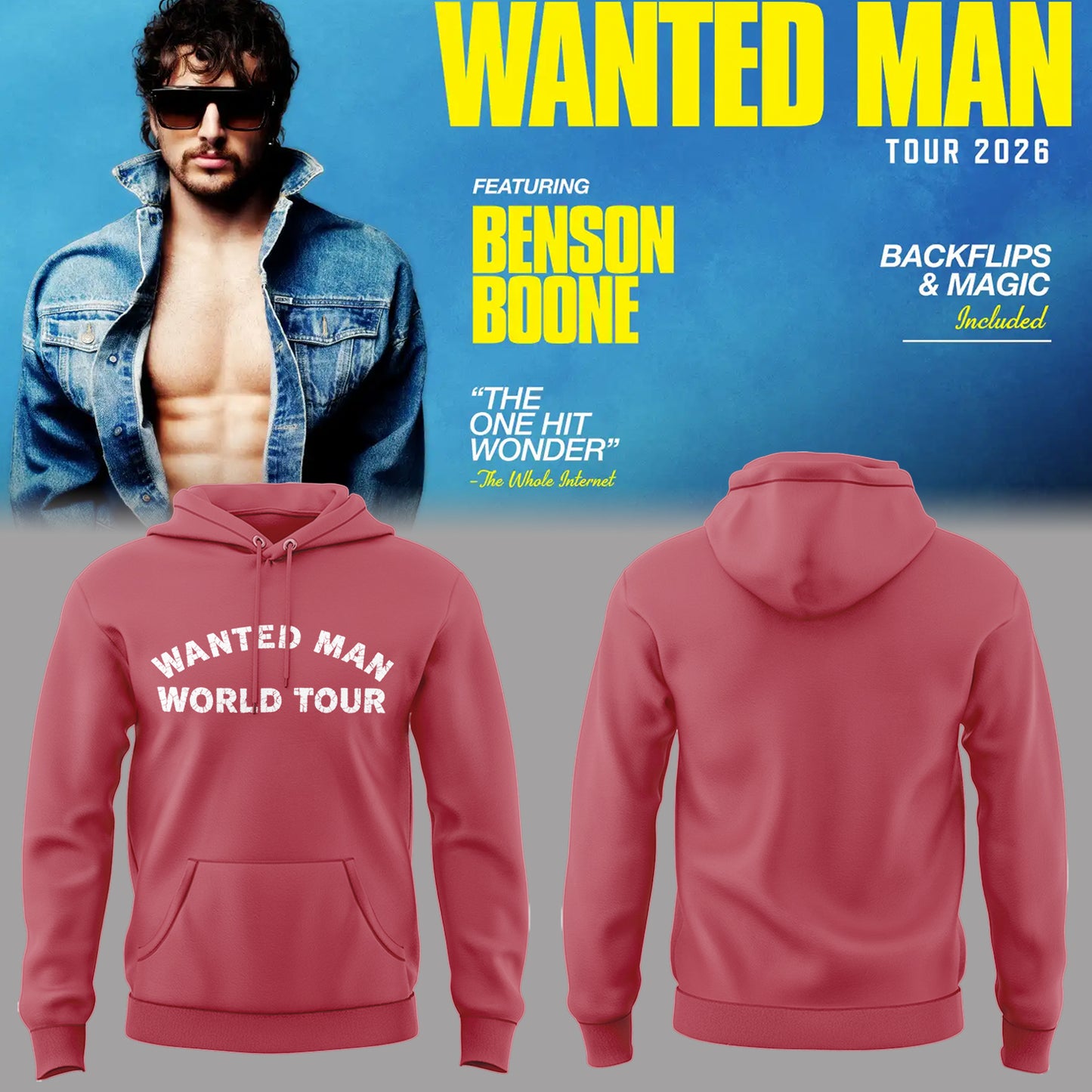 Limited Edition Wanted Man Tour 2026 Hoodie