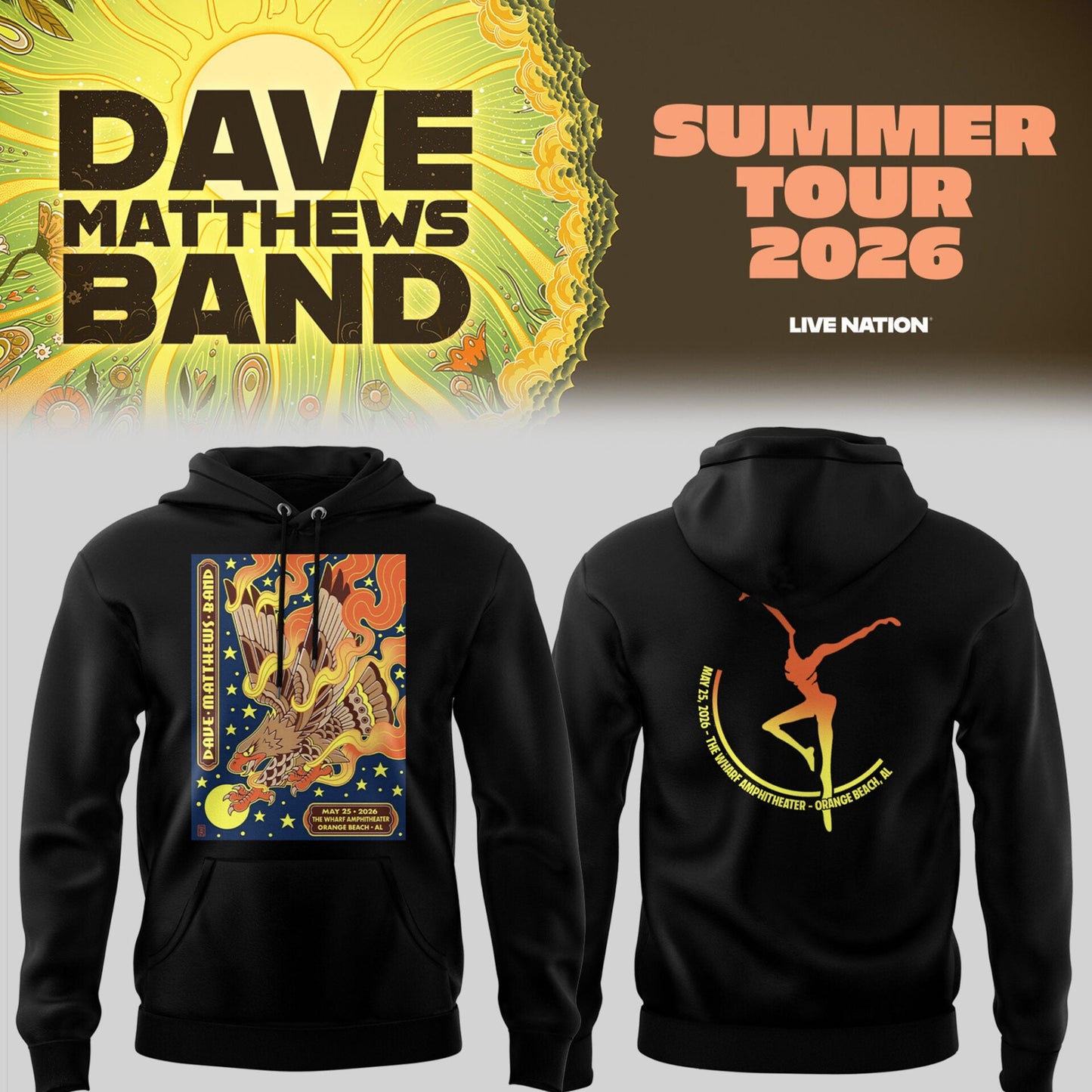 DMB Summer Tour May 26th, 2026 – Tampa, FL Hoodie