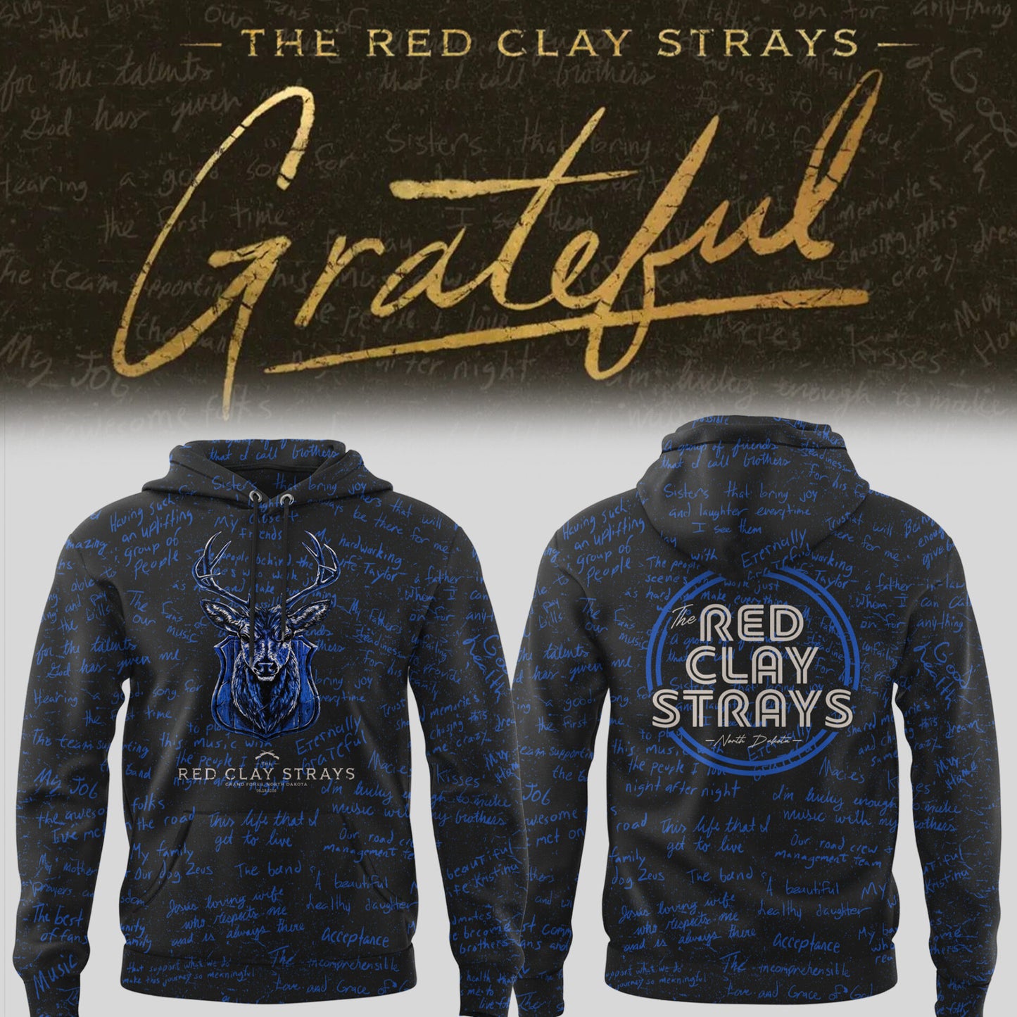Limited Edition The Grateful Tour in Grand Forks,ND Hoodie
