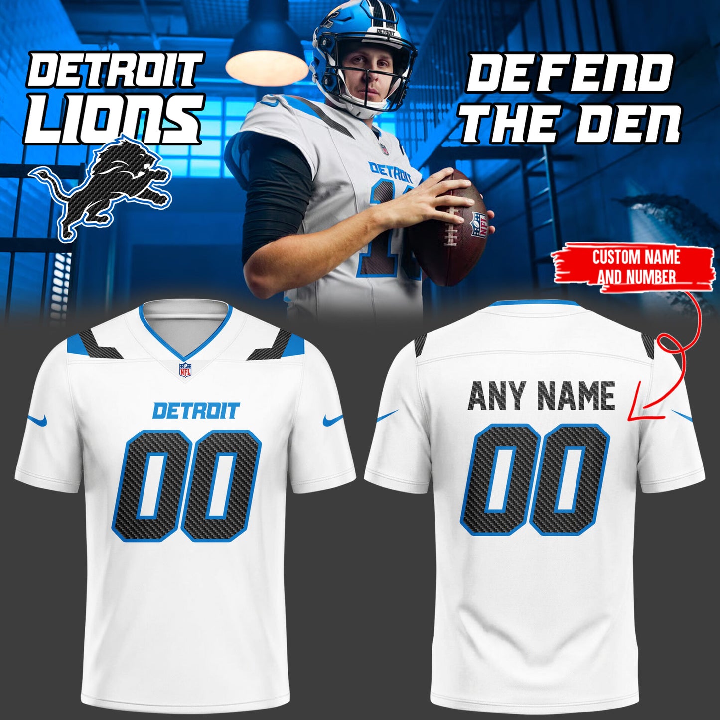 Unisex Detroit Lions 2026 Rivalries Special Football Jersey
