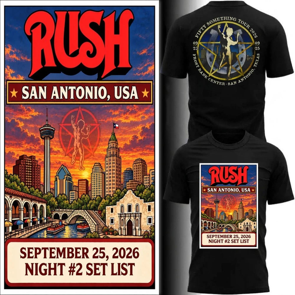 Fifty Something Tour September 25, 2026 Frost Bank Center in San Antonio, Texas Poster T-Shirt