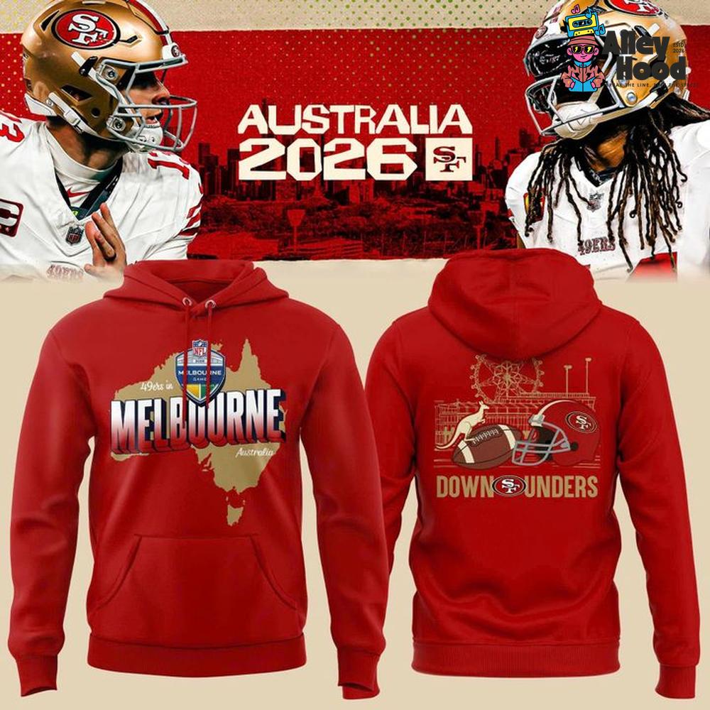 San Francisco 49ers Melbourne Australia 2026 Hoodie