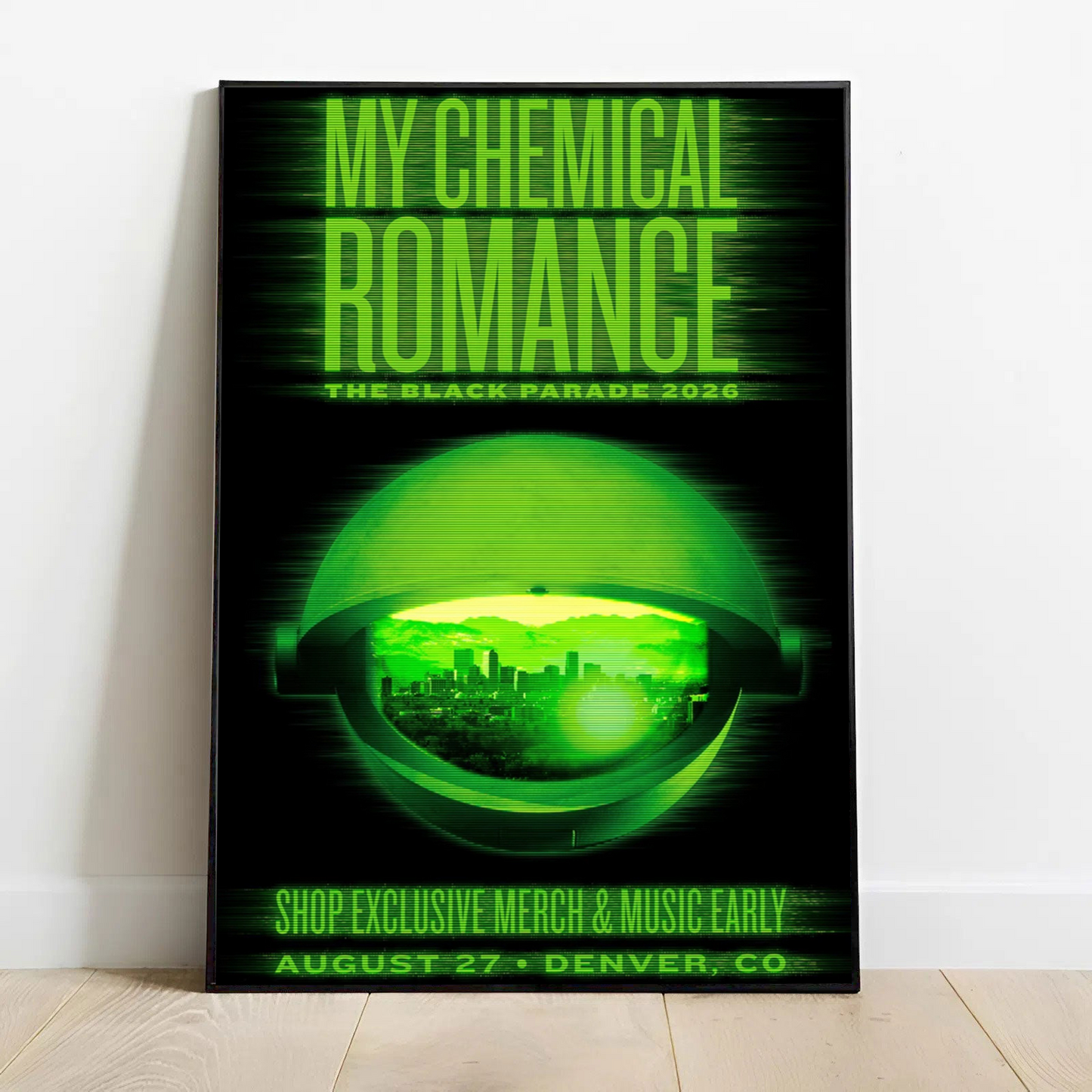 Limited Edition MCR Long Live The Black Parade Tour US 2026 At Denver Poster