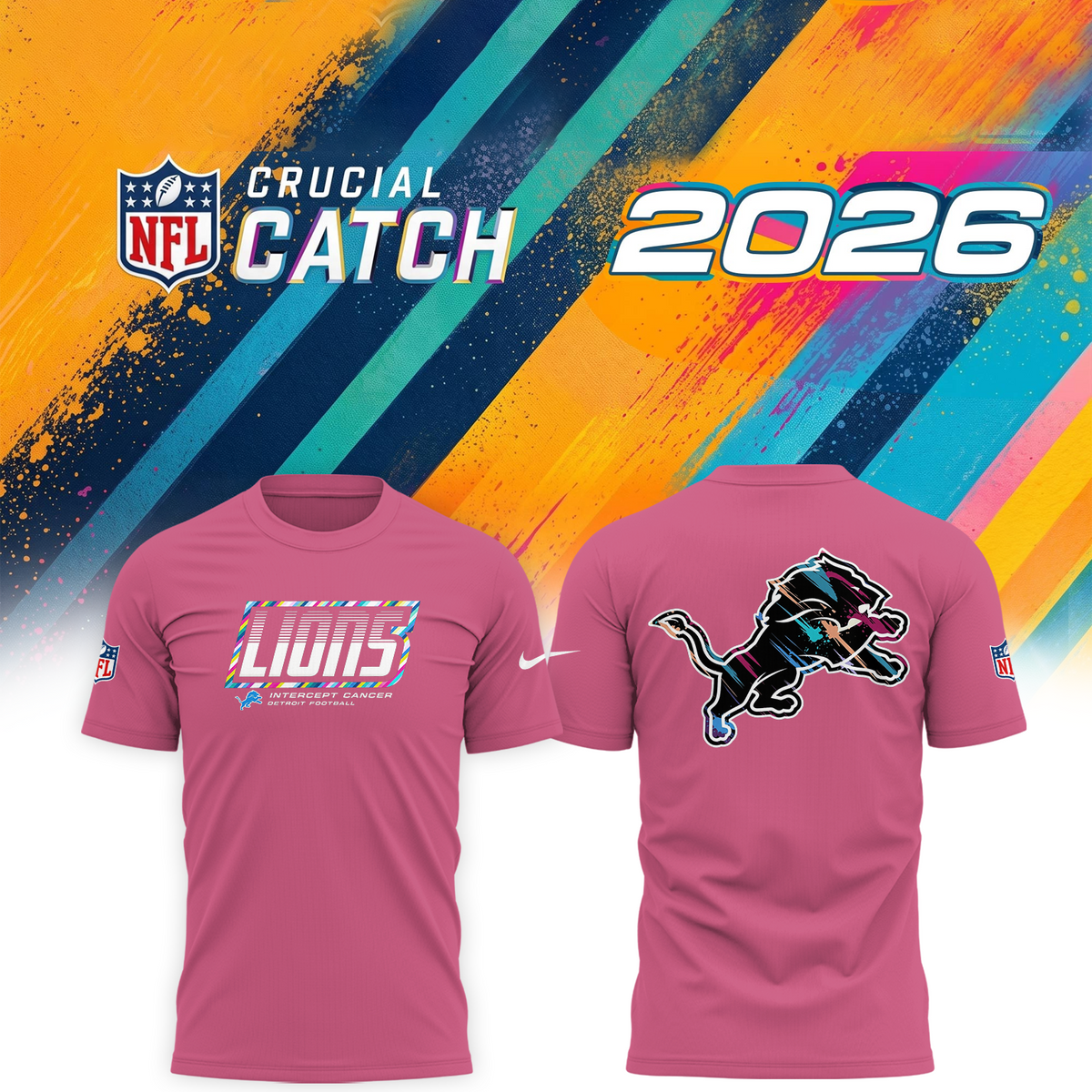 D. Lions 2026 Crucial Catch Limited Tshirt