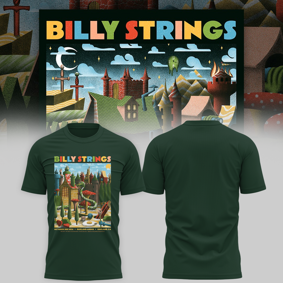 Limited Edition Billy Strings tour 2026 T-shirt