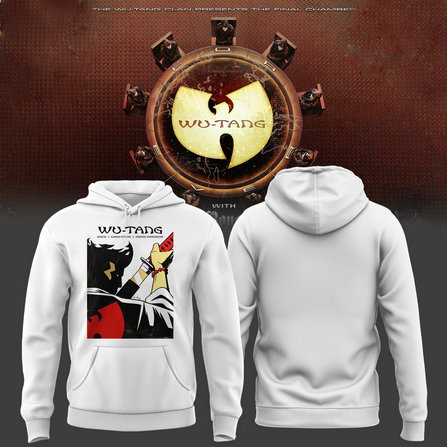 Wu-Tang Clan "The Final Chamber" Concert Poster Graphic Hoodie