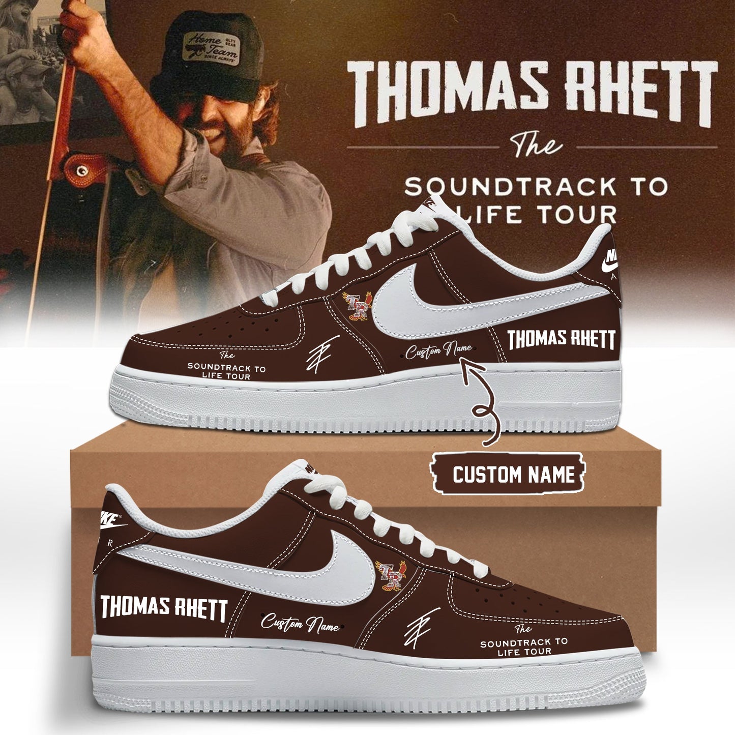 ,,Thomas Rhett ”The Soundtrack to Life Tour” Limited Edition Signature – Shoes 5
