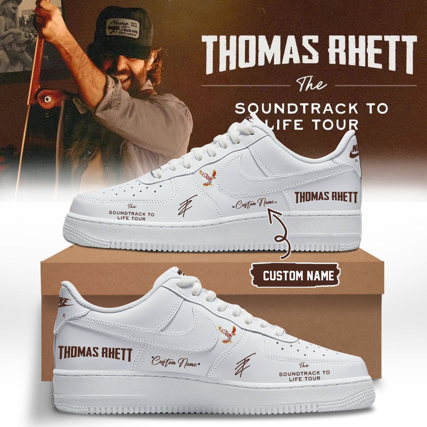 ,,Thomas Rhett ”The Soundtrack to Life Tour” Limited Edition Signature – Shoes 4