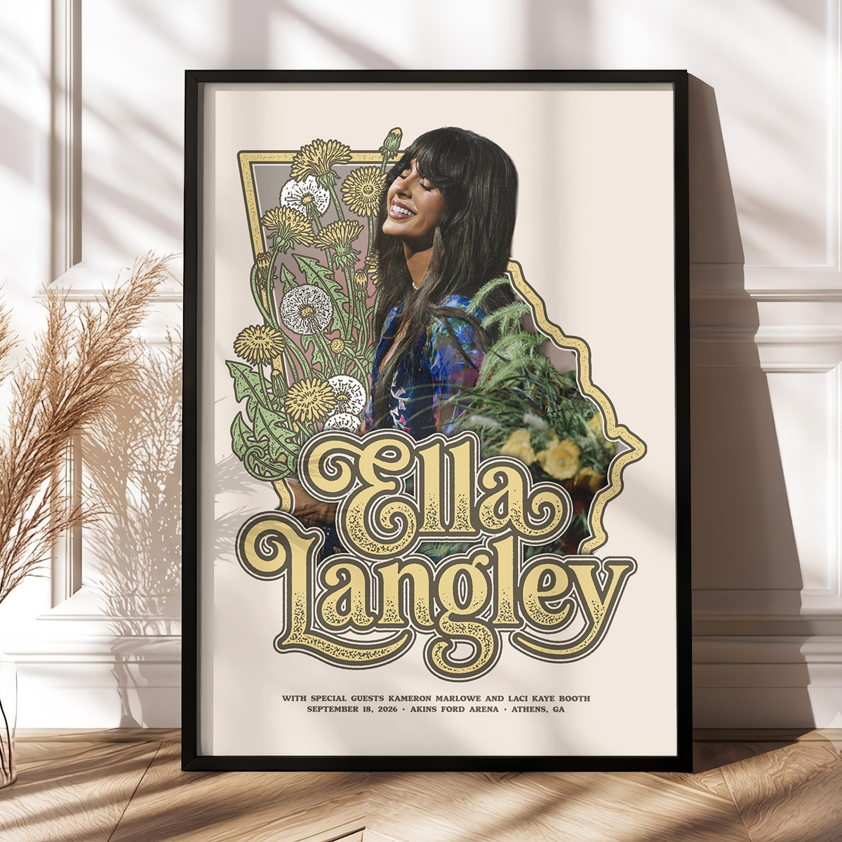 Limited Edition Ella Langley Dandelion Tour 2026 Poster