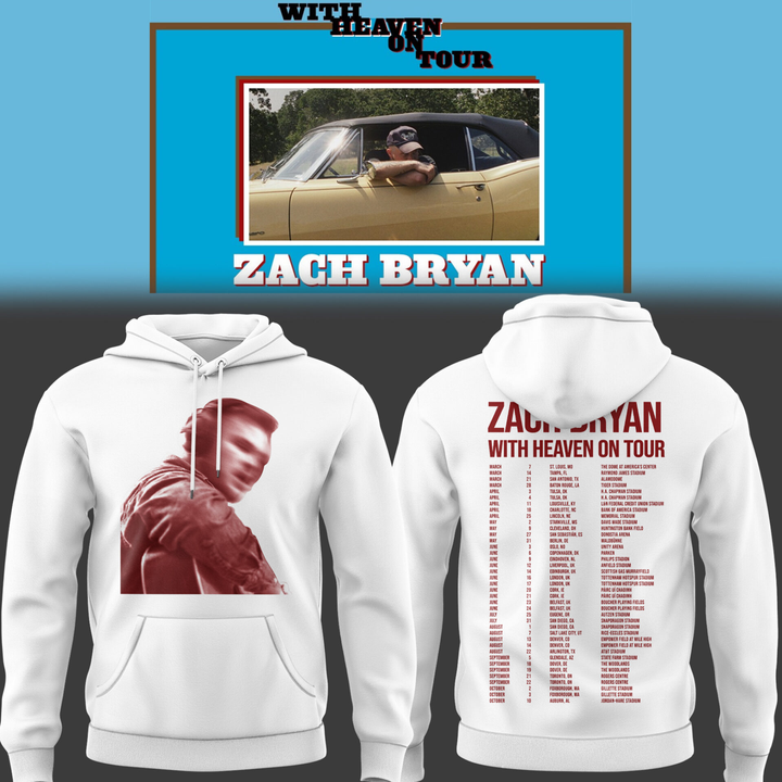 Zach Bryan - With Heaven On Tour 2026 Hoodie