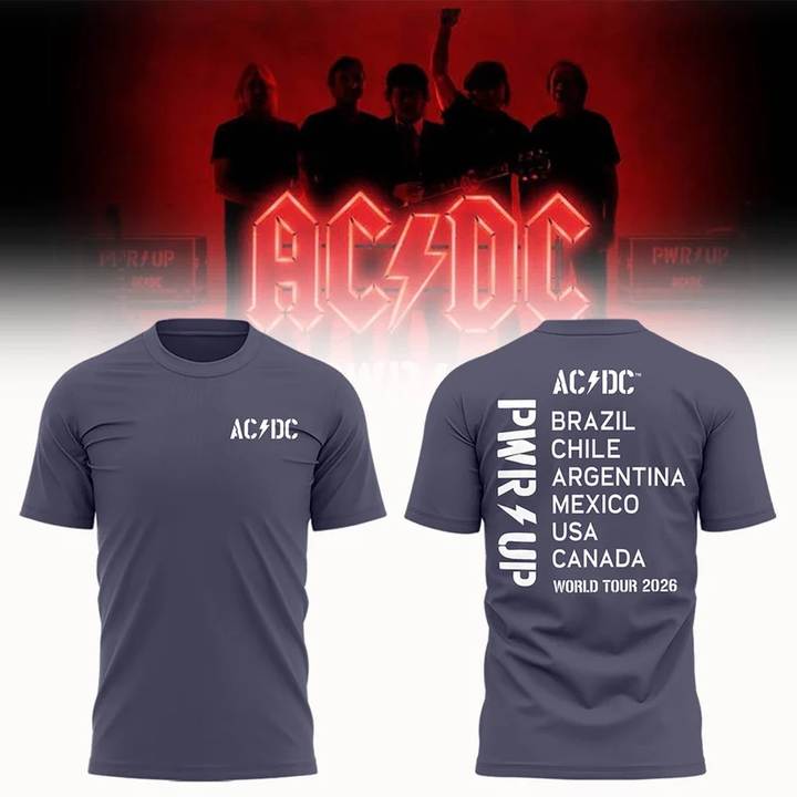 Special 2026 AC/DC North America - Power Up Tour 2026 T-Shirt
