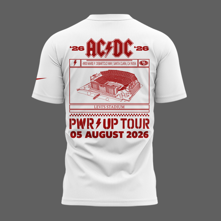 Special New San Francisco 49ers x PWR/UP TOUR Tshirt 2026