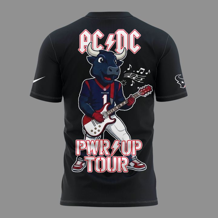 001. Newest Shirt AC/DC x Houston Texans - Power Up Tour 2026 T-Shirt