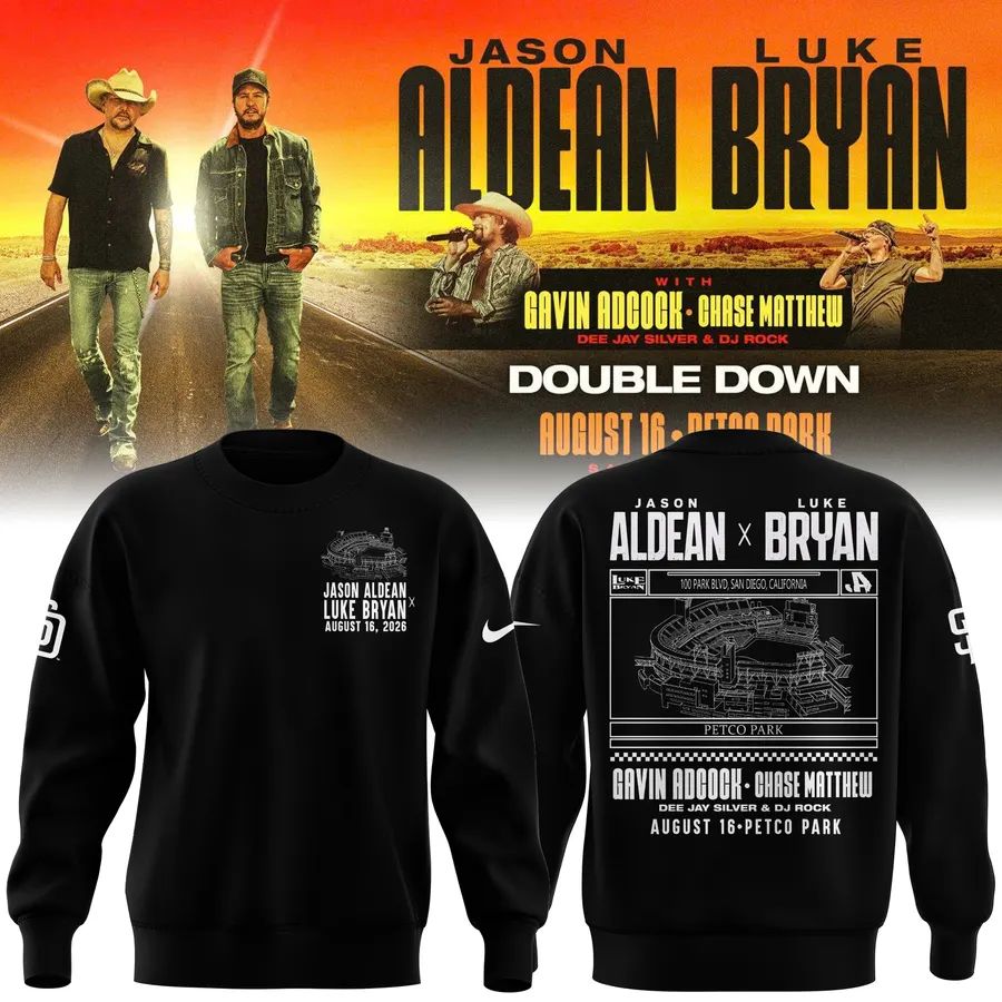 Limited Edition Jason Aldean and Luke Bryan x San Diego Padres Sweatshirt 2026