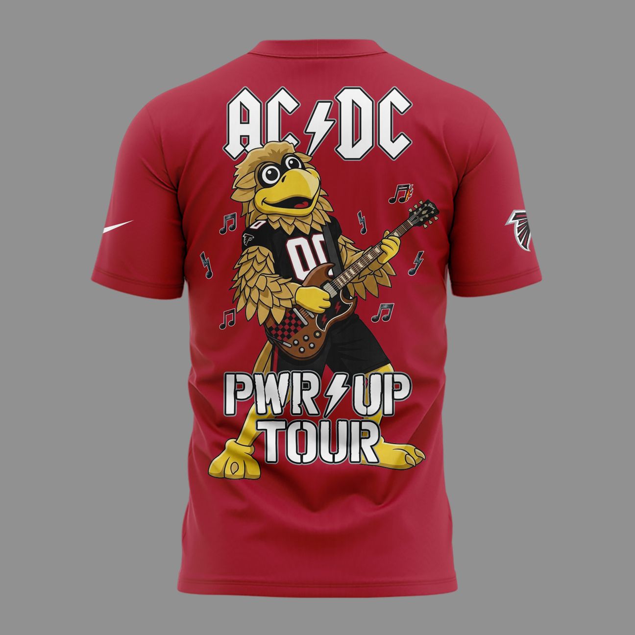 01.04. Special Mascots Atlanta Falcons x AC/DC - Power Up Tour 2026 T-Shirt