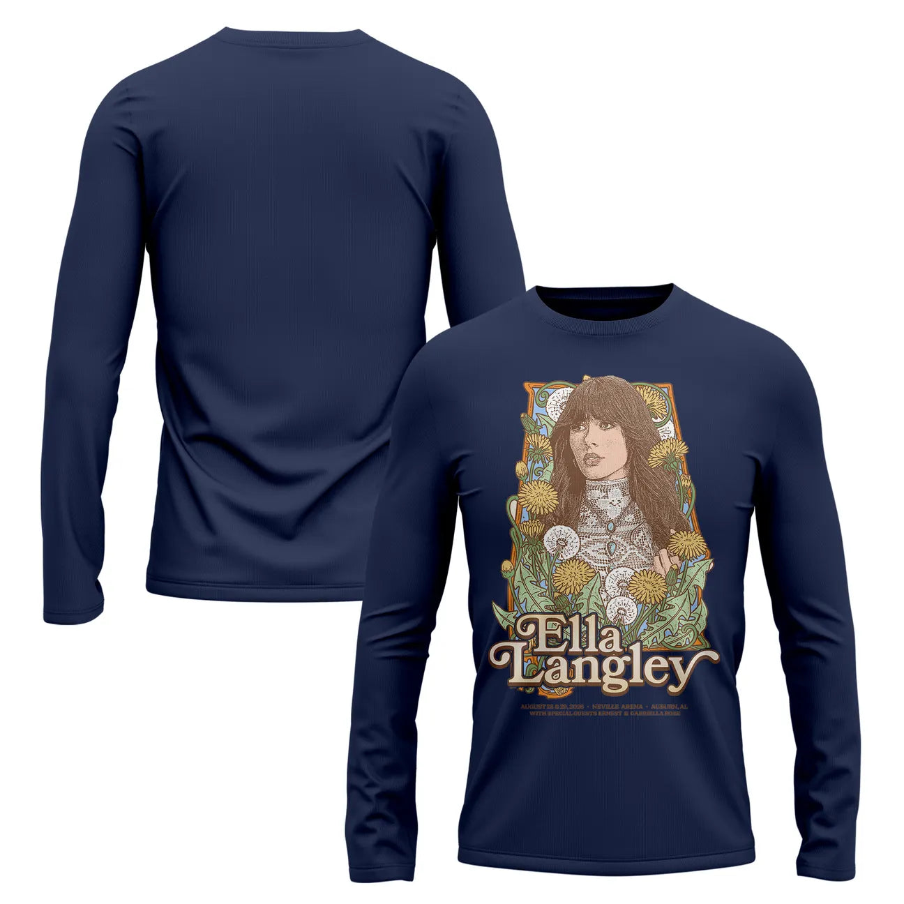 Auburn Tigers x Ella Langley – The Dandelion Tour 2026 Neville Arena Sweatshirt