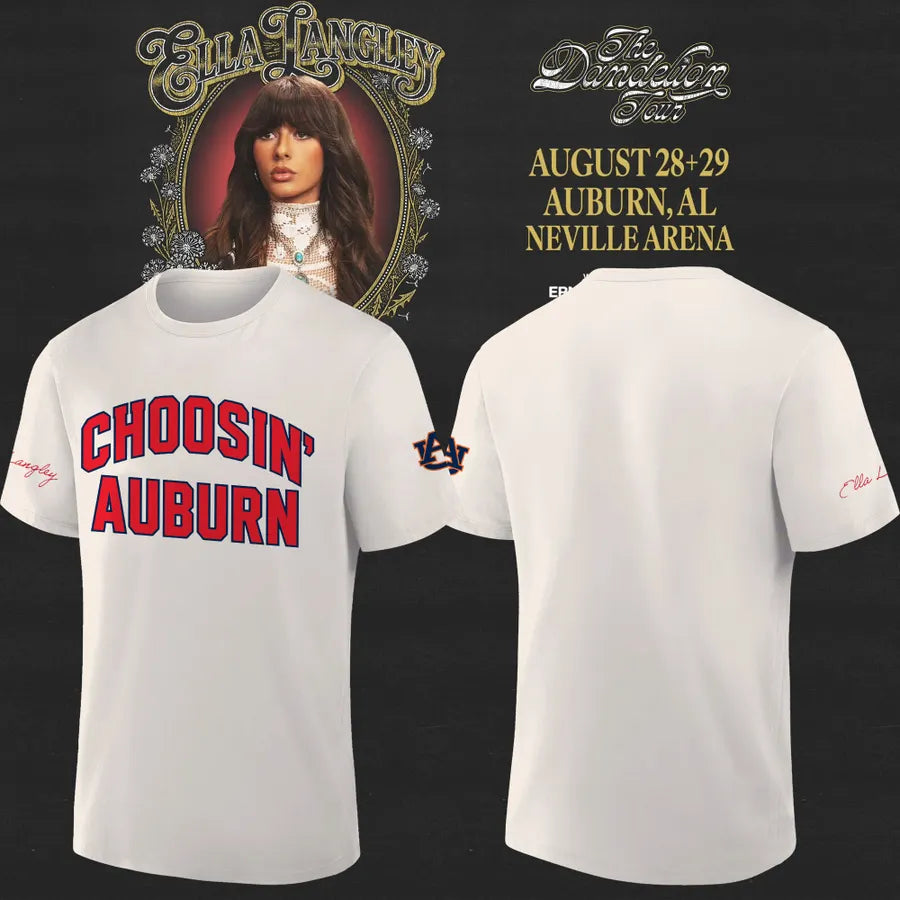 Auburn Tigers x Ella Langley – The Dandelion Tour 2026 Neville Arena Shirt