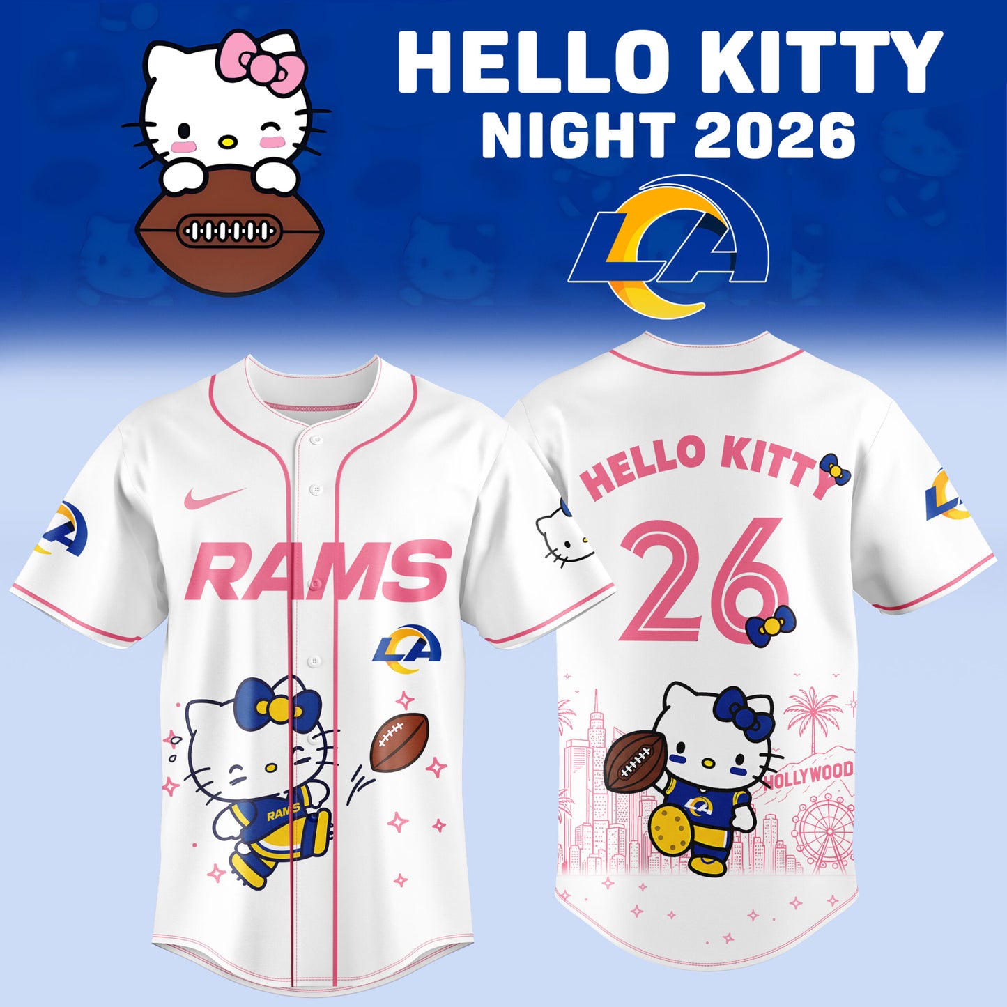 LA Rms x Hello Kitty Night 2026 Premium Graphic Jersey
