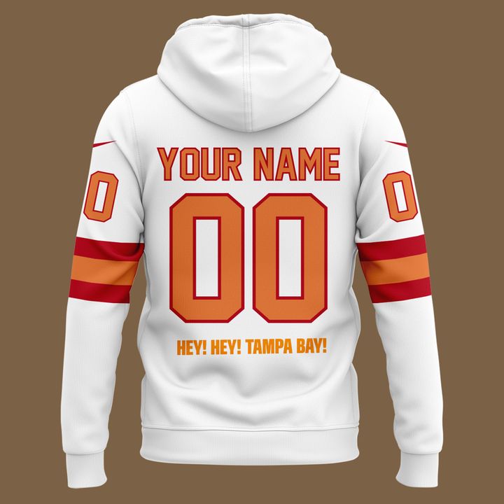 Men's White Tampa Bay Buccaneers 50th Season Essential Hoodie I