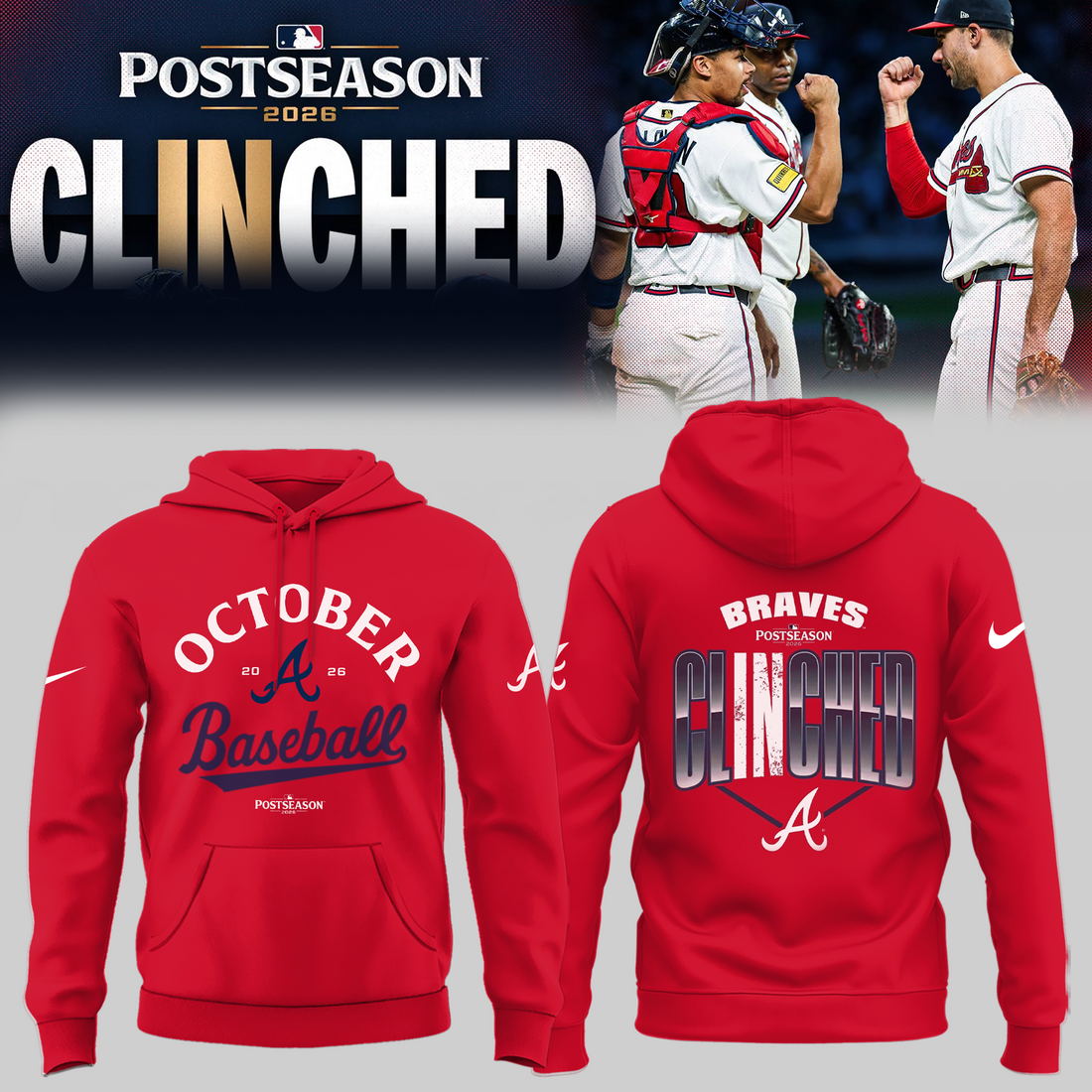 Limited Edition Postseason 2026 Clinched Hoodie
