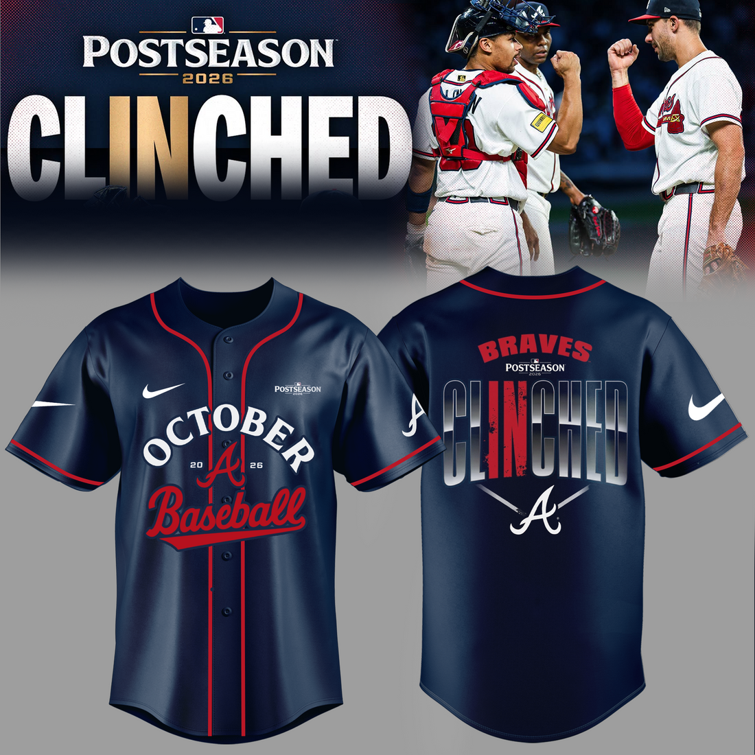 Limited Edition Postseason 2026 Clinched Jersey