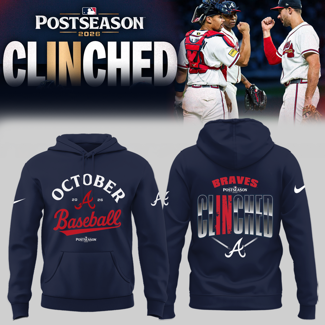 Limited Edition Postseason 2026 Clinched Hoodie