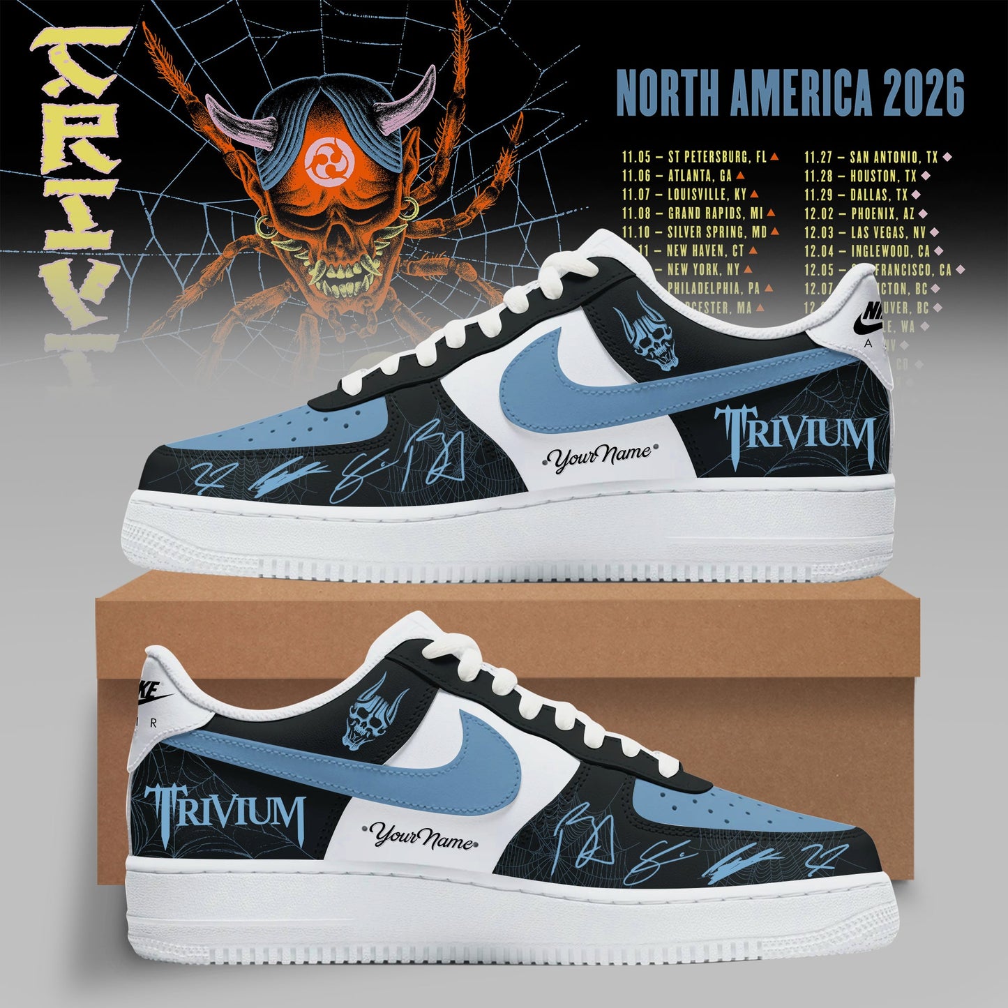 _TRIVIUM – NORTH AMERICA TOUR 2026 COLLECTION CUSTOM SNEAKER