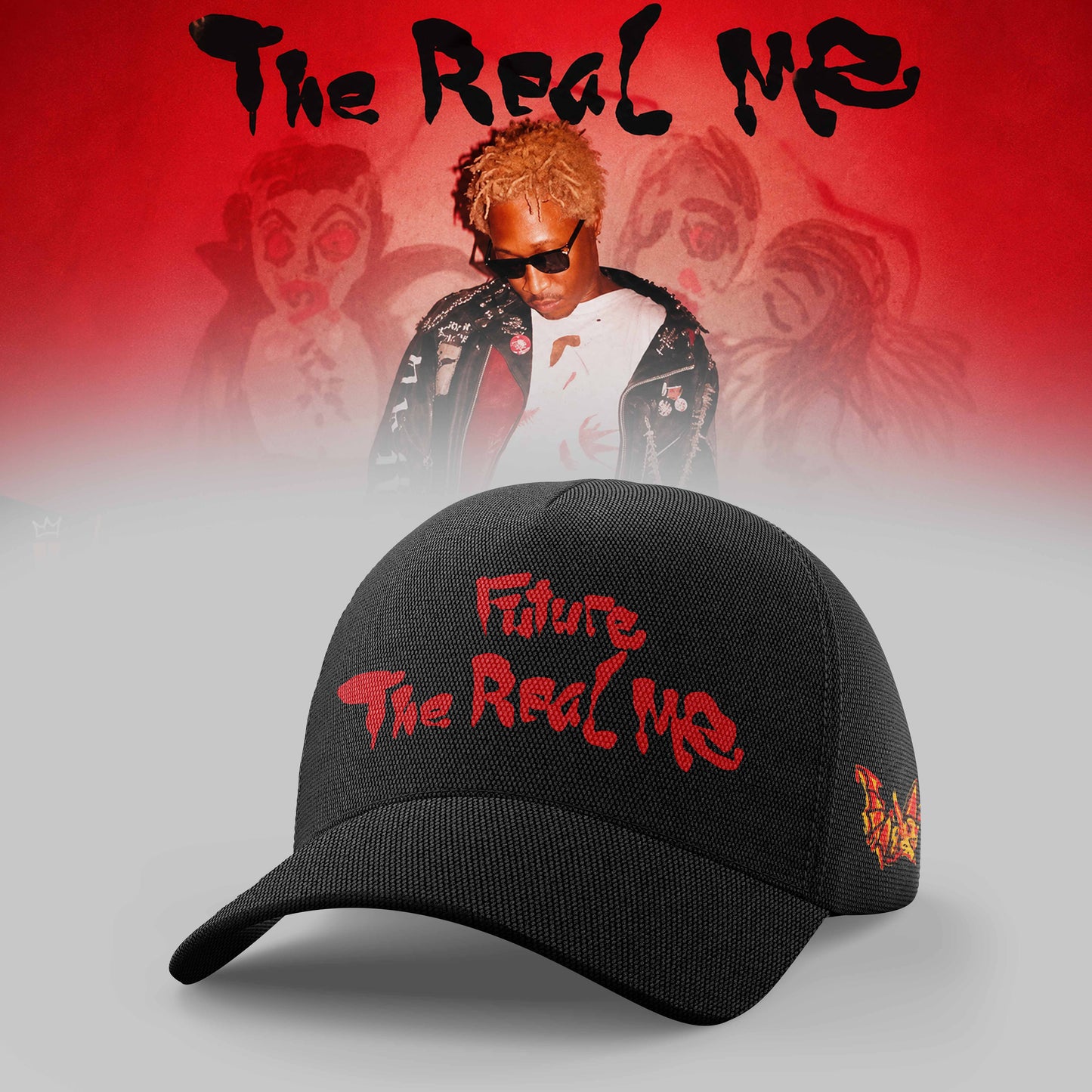 The Real Me Premium 3D Cap – Streetwear Flat Brim Hat