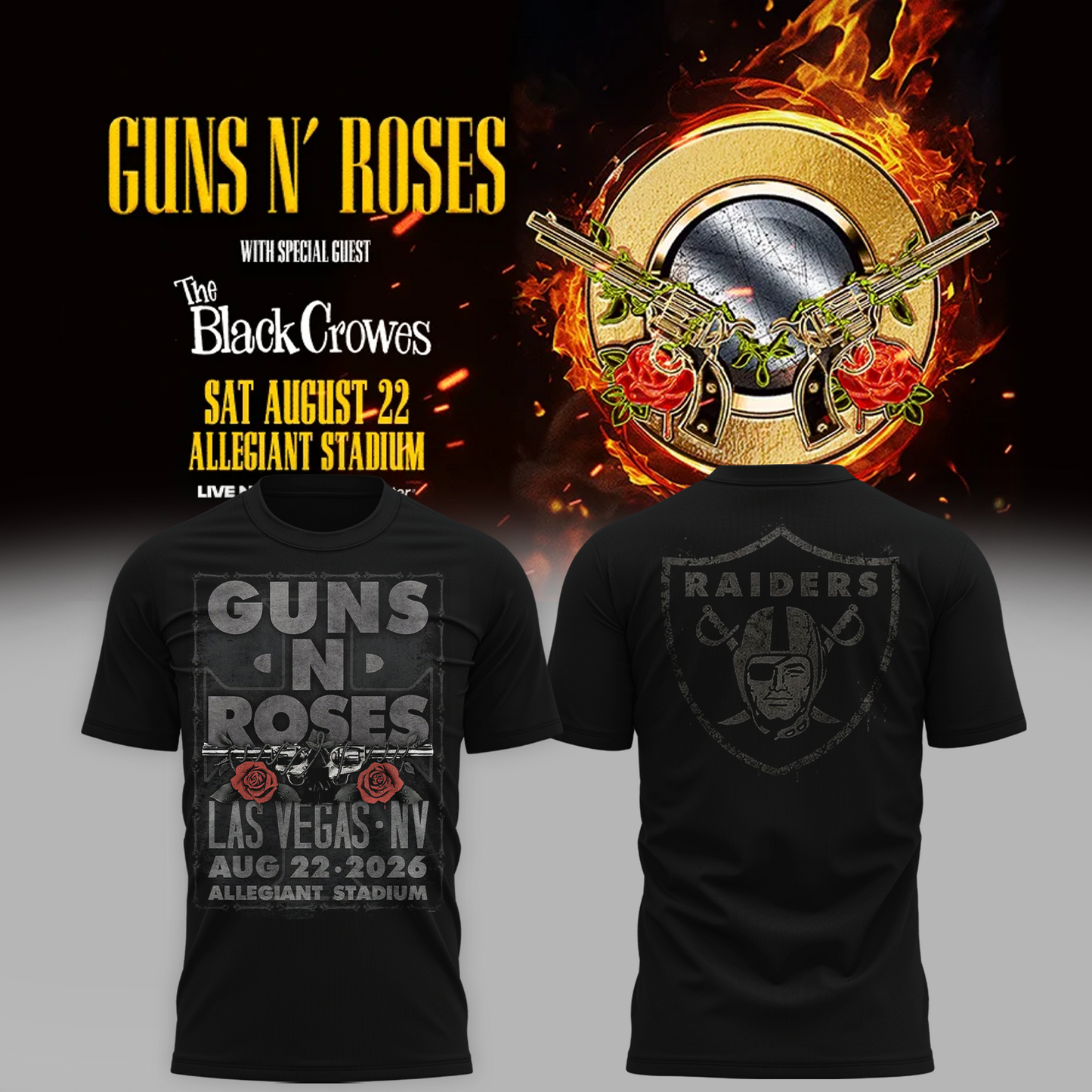 Limited Edition Guns N’ Roses Tour 2026 TShirt