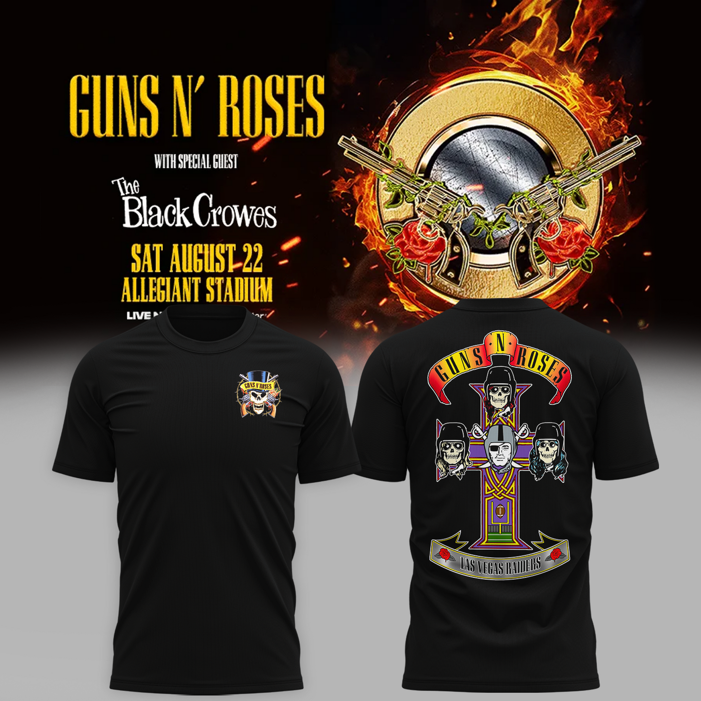 Limited Edition Guns N’ Roses Tour 2026 TShirt