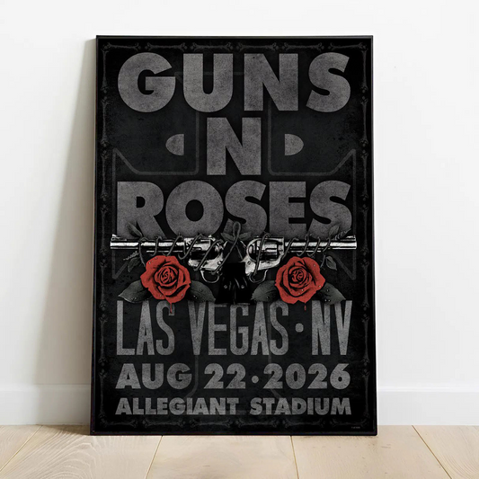 Limited Edition Guns N’ Roses Tour 2026 poster