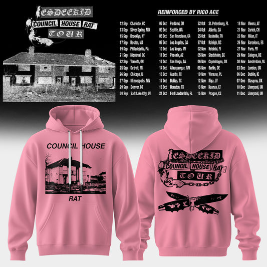 Council House Rat Tour Vintage Graphic Hoodie