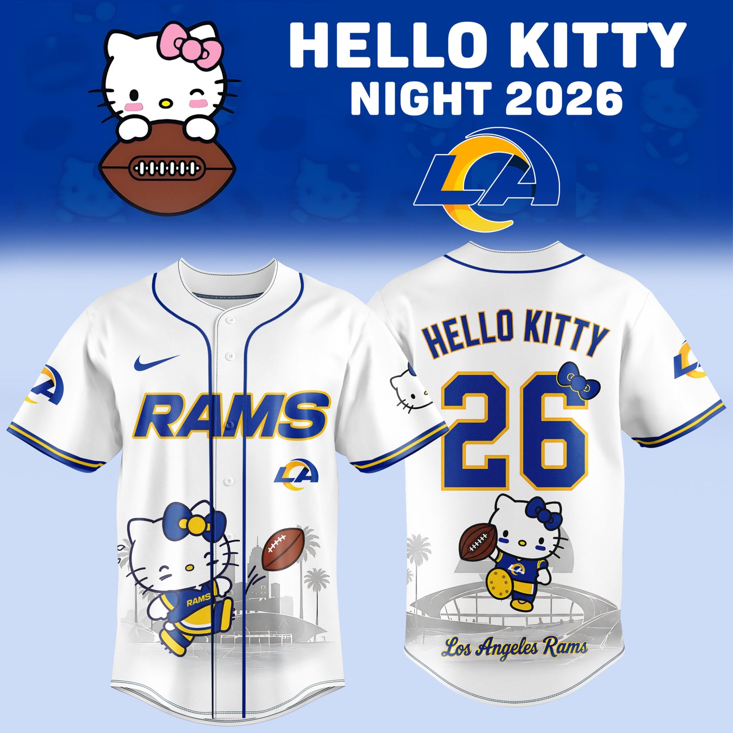 LA Rms x Hello Kitty Night 2026 Premium Graphic Jersey