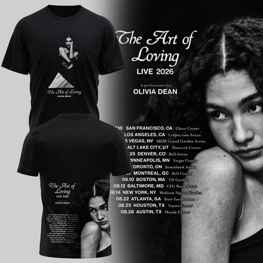 OLIVIA DEAN “ The Art of Loving “ Live 2026 Tshirt