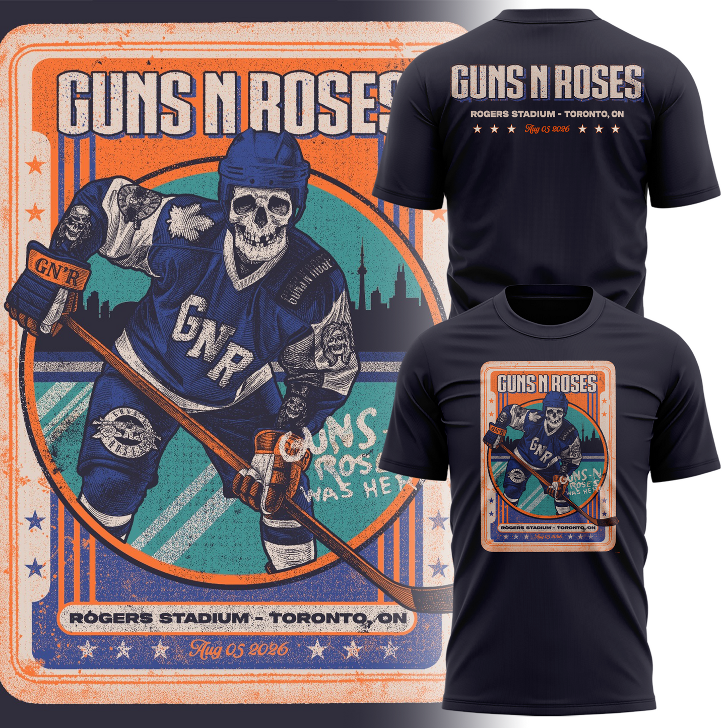 Limited Edition Guns N’ Roses World Tour to Toronto,ON 2026 T-Shirt