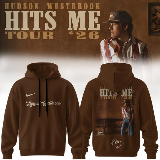 ,,.Hudson Westbrook ”Hits Me Tour 2026” Signature – Hoodie
