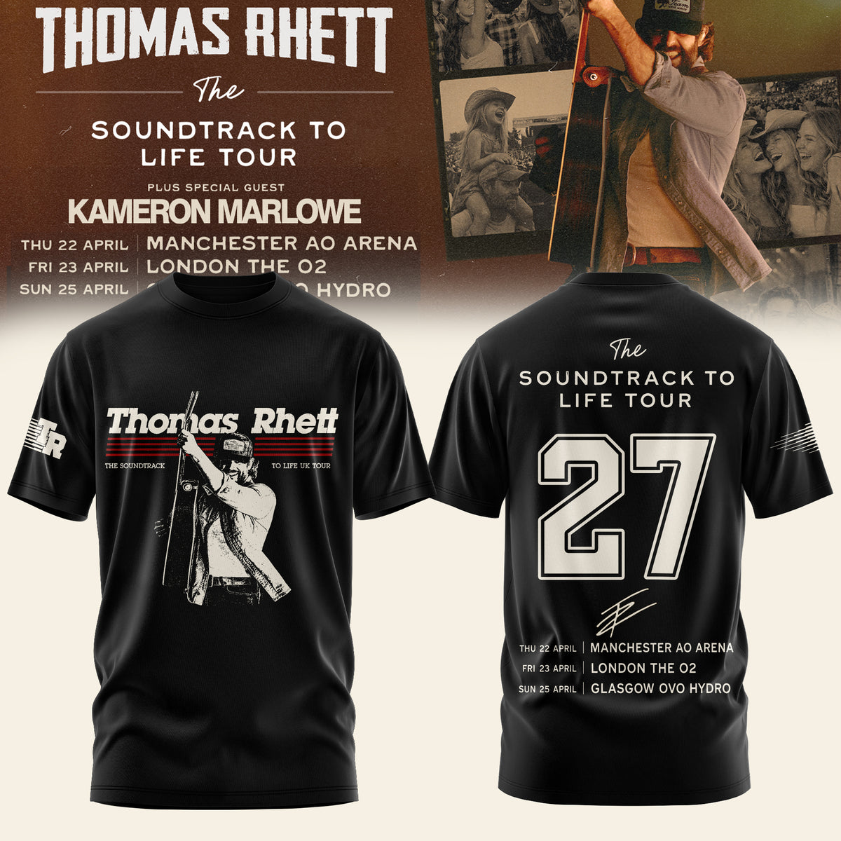 .TR – The Soundtrack To Life UK Tour 2027 Tee Edition