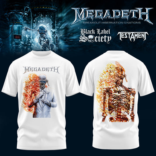 Megadeth Breakout: Hibernation of Nations Europe Tour 2026 Tshirt