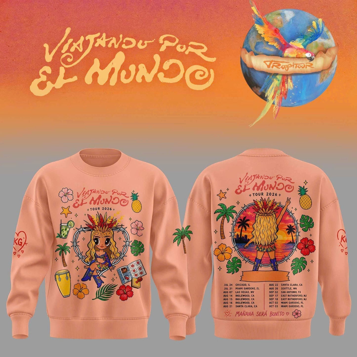 _Karol G Viajando Por El Mundo Tropitour Limited Sweater