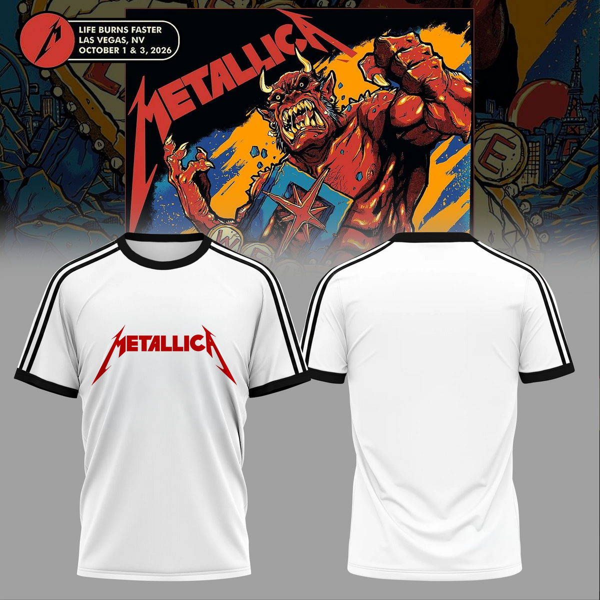 Life Burns Faster, Las Vegas - M72 World Tour T-shirt